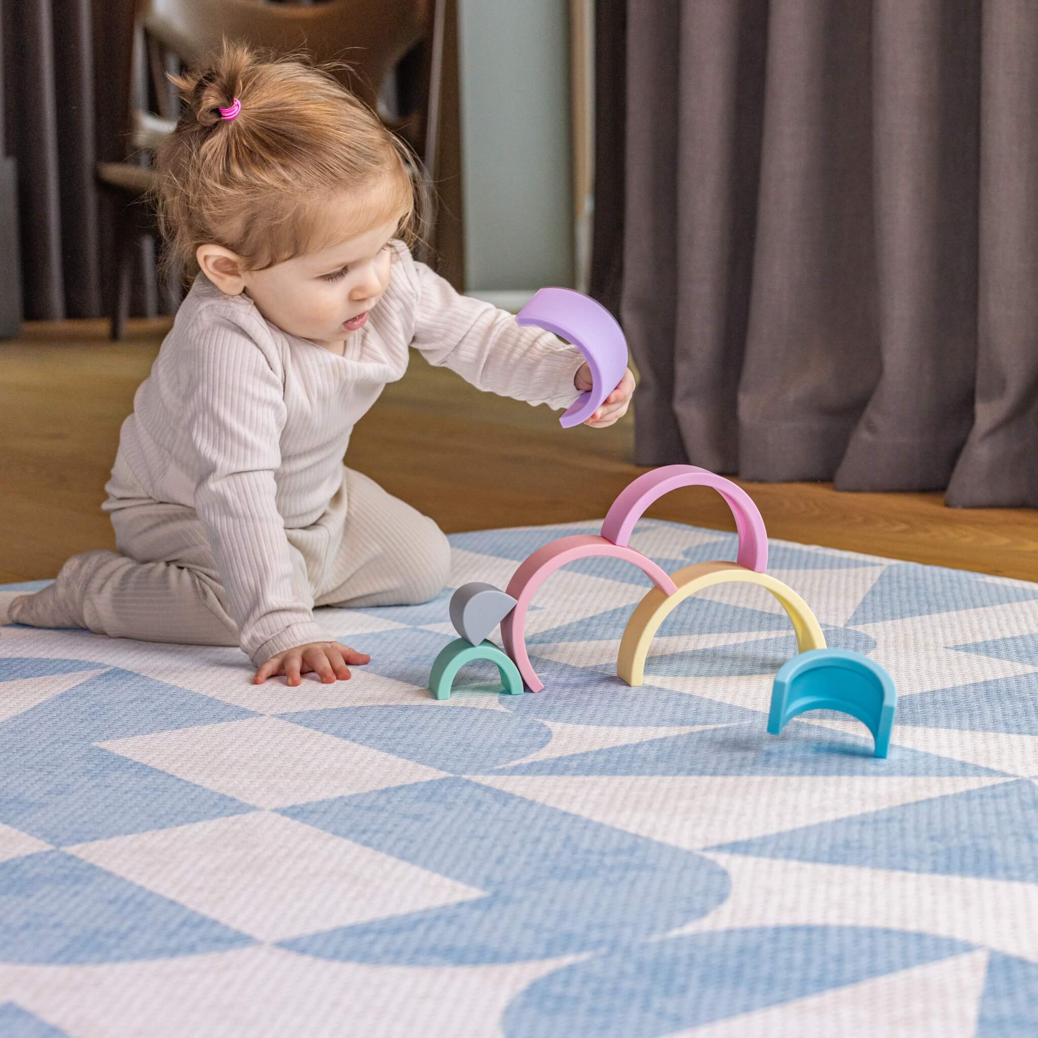 Blueo Block Blue Blocks Legemåtte | Medium - 185 cm x 125 cm – Hyggi